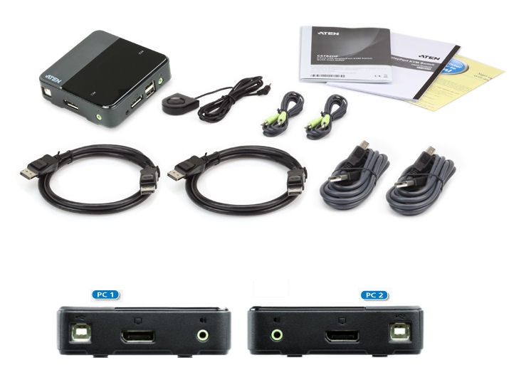 KVM Choice, UK:CS782DP Aten 2-Port USB 
