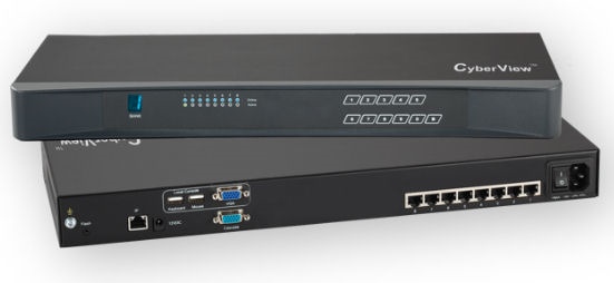 PDU Choice UIP-802 Austin Hughes CyberView Remote Access KVM Switch 8 ...