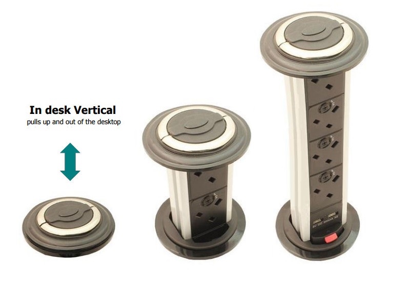 Pdu Choice Desk Pfvxpxd Vertical Power Dock In Desk Vertical