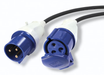 choose configuration IEC C19 C20 16A 1.5mm² cable adapter Commando plug socket 