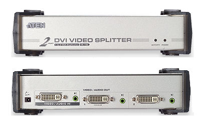 Aten Vancryst 2 ports VS-162 DVI Video Splitter FREE DVI Cable 